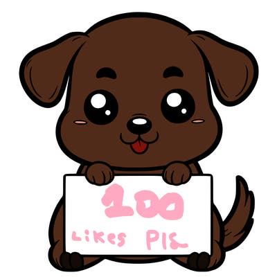 cute doggy holding white sign