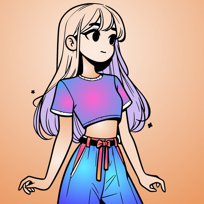 girl in a cute crop top