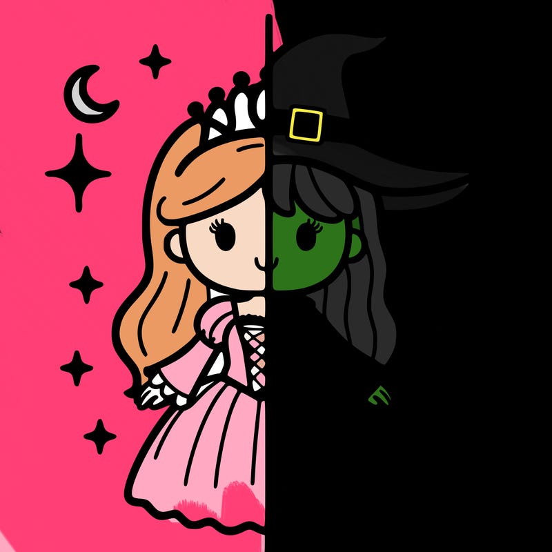 split princess and witch