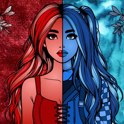 realistic girl split