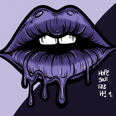 lips that look realistic and drip