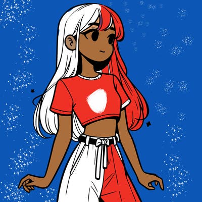 girl in a cute crop top