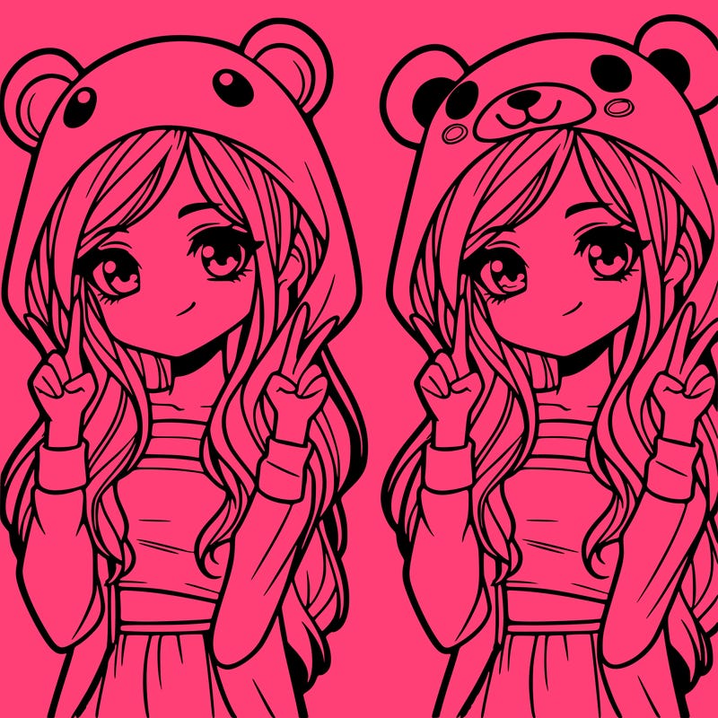 teen girl in animal costume