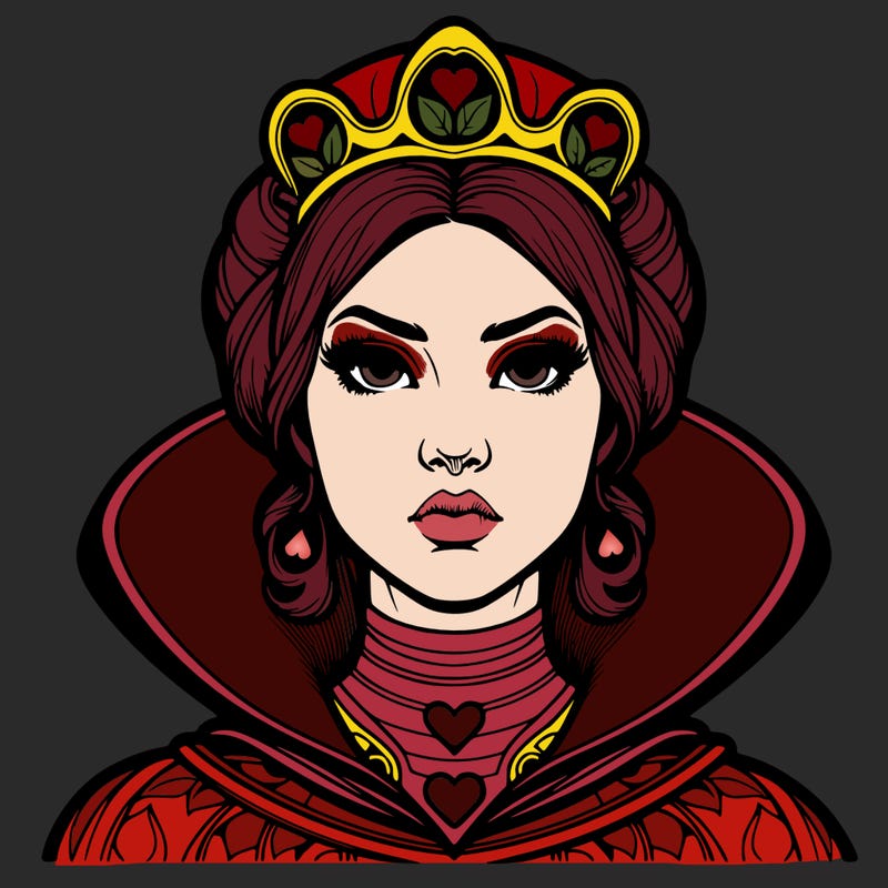 realistic queen of harts