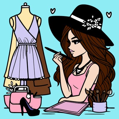 a stylish fashion designer