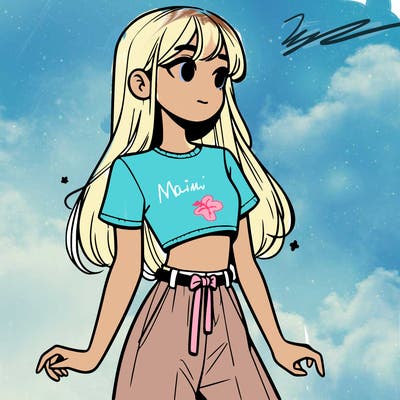 girl in a cute crop top