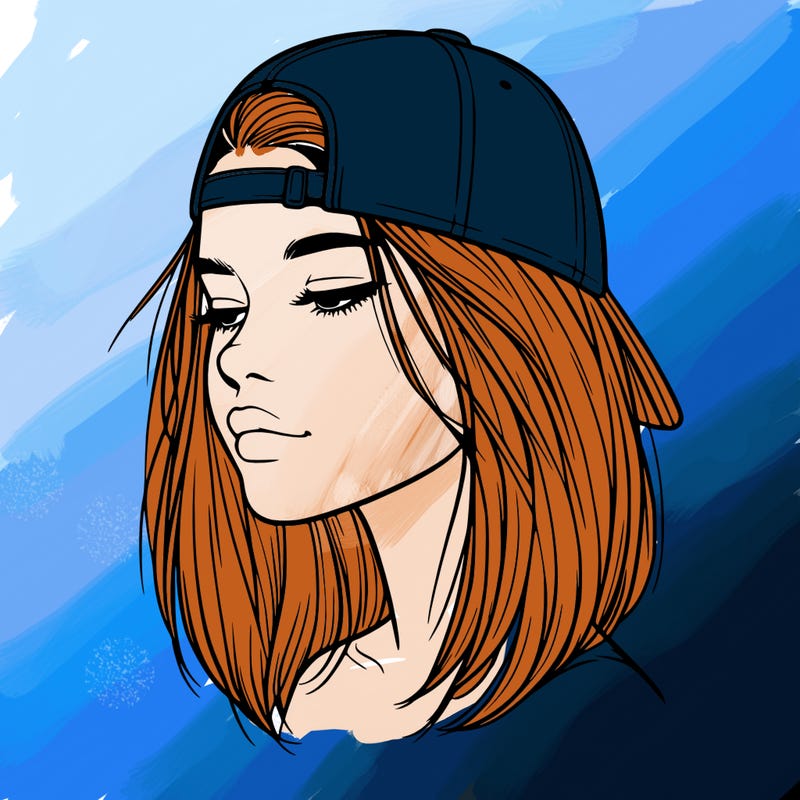 realistic  girl with a backwards hat