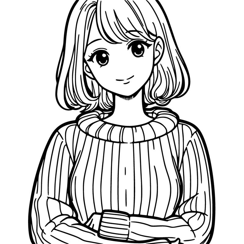 woman in a sweater