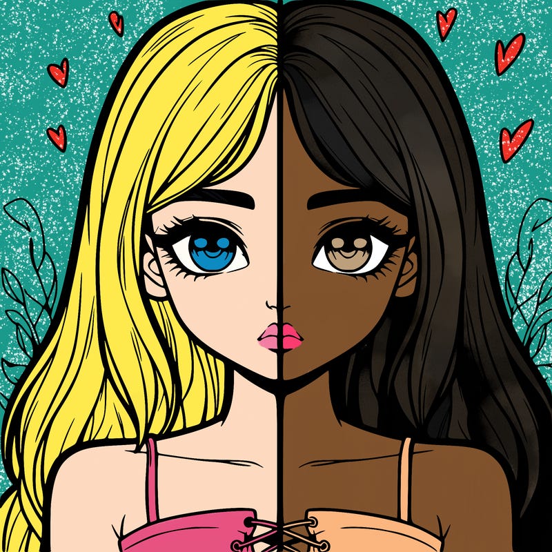 realistic girl split