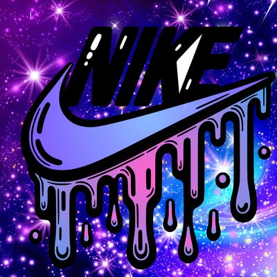 dripping nike logo