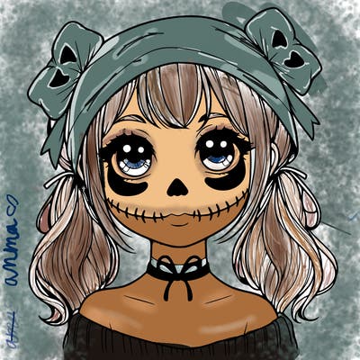realistic girl halloween