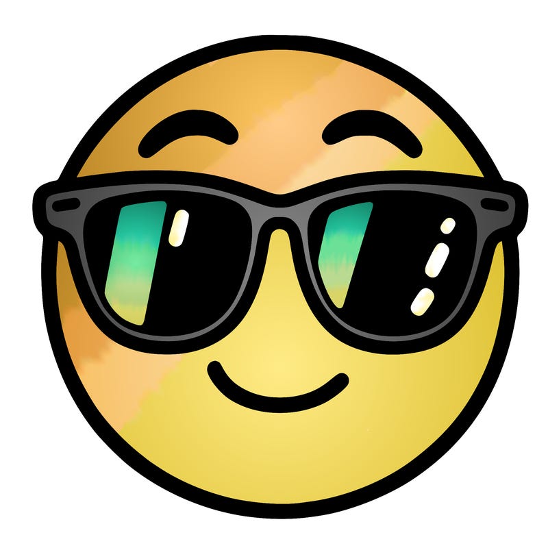 emoji with sunglasses