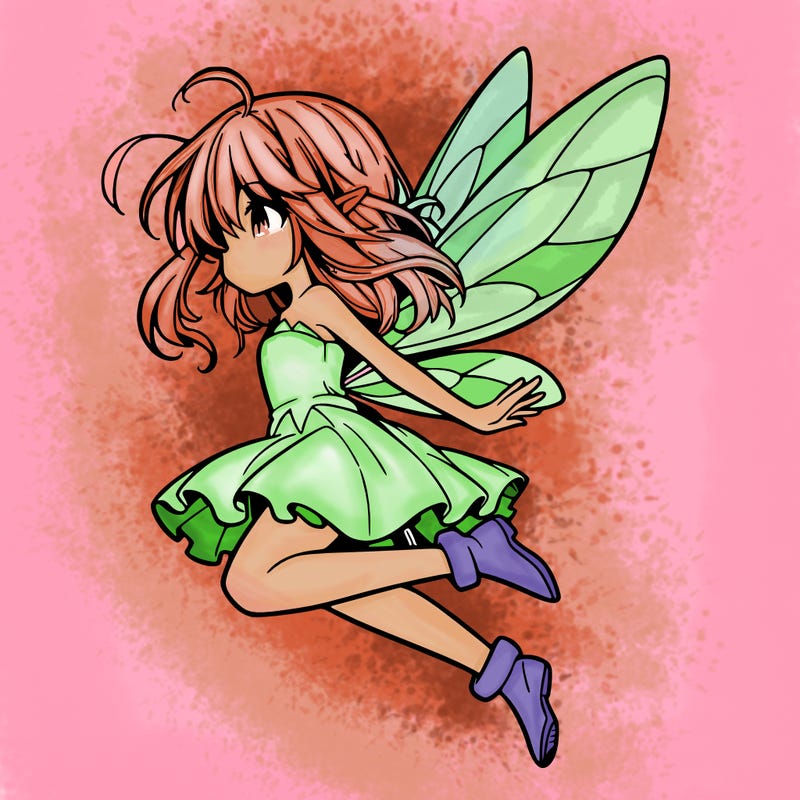 manga fairy flying