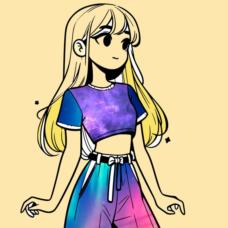 girl in a cute crop top