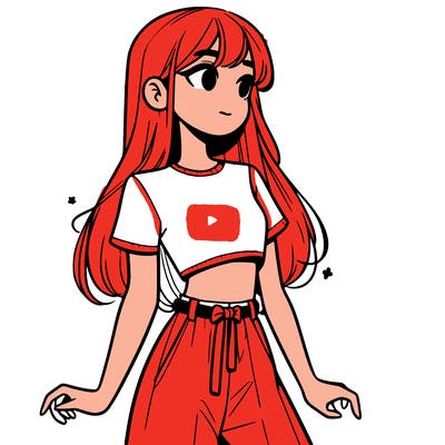 girl in a cute crop top