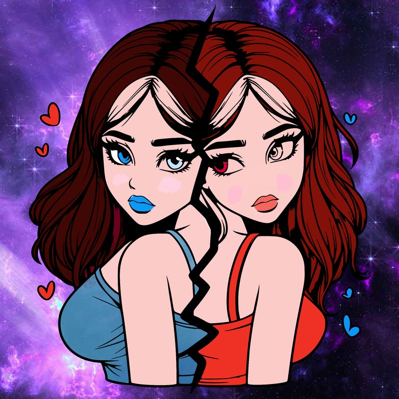 realistic girl split