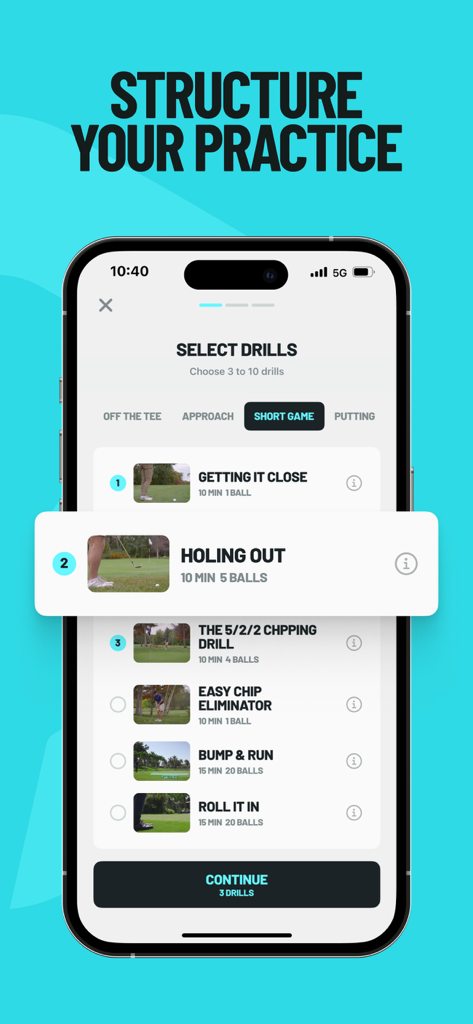 CORE Golf - Practice Drills - Sports App | MWM