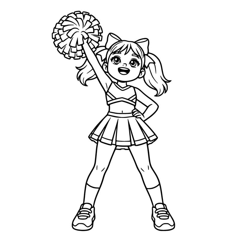 cute cheerleader realistic