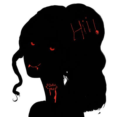 realistic girl with a ponytail on her hair and lips