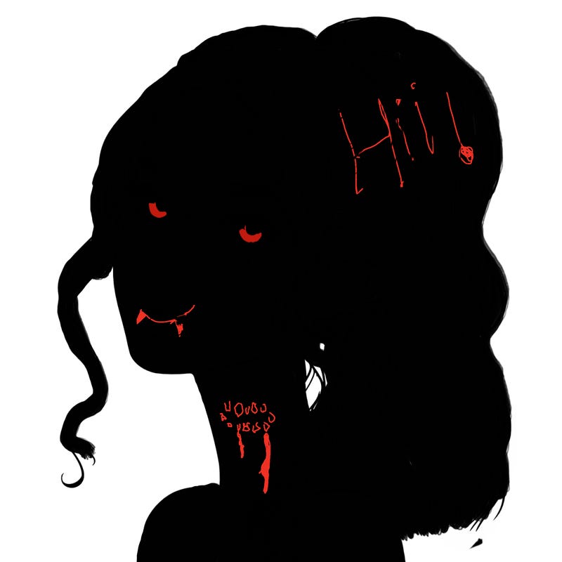 realistic girl with a ponytail on her hair and lips