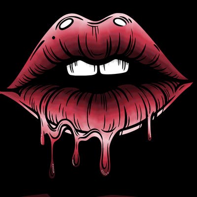 lips that look realistic and drip