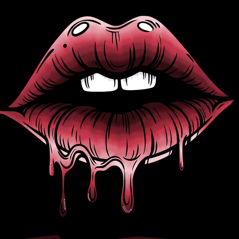 lips that look realistic and drip