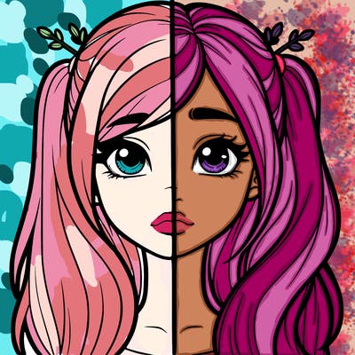 realistic girl split