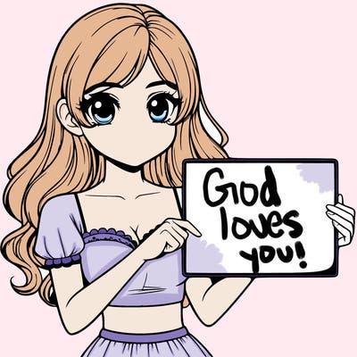 realistic pretty girl holding blank sign