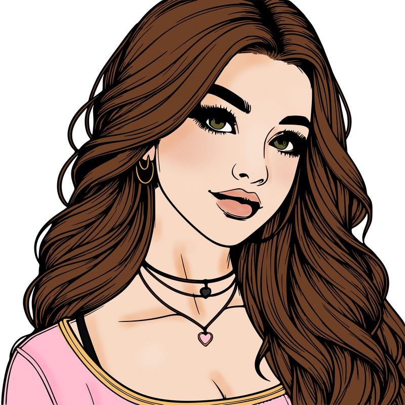 detailed realistic girl