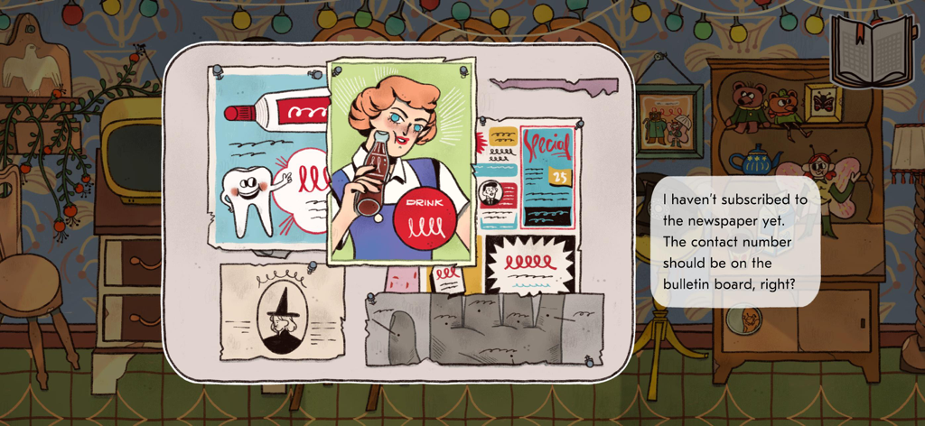 Reviver: Butterfly - Handgezeichnetes Schwarzes Brett mit Vintage-Postern im Puzzlespiel Reviver Butterfly