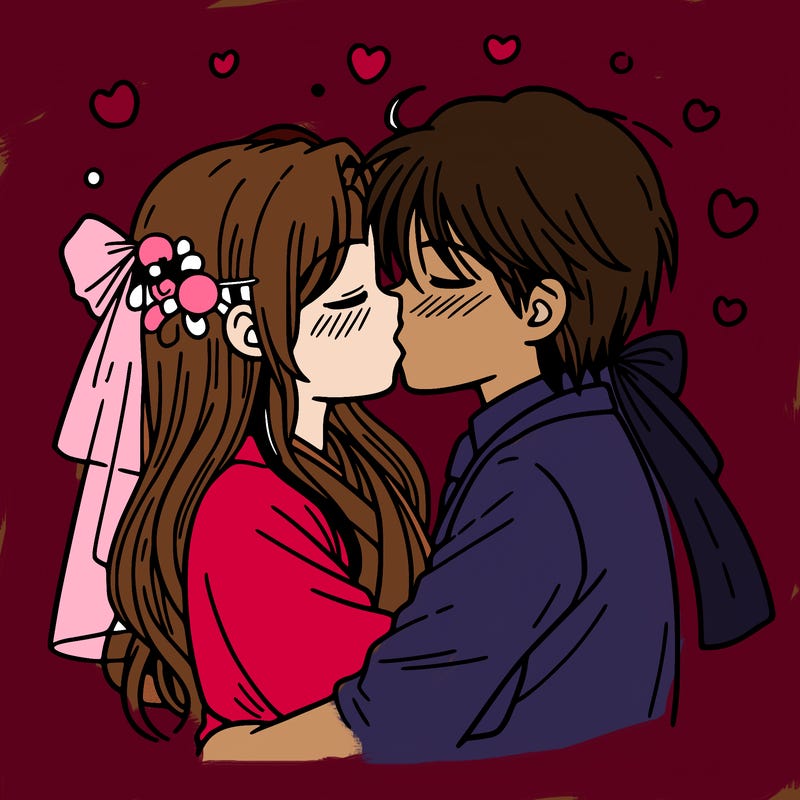 kissing