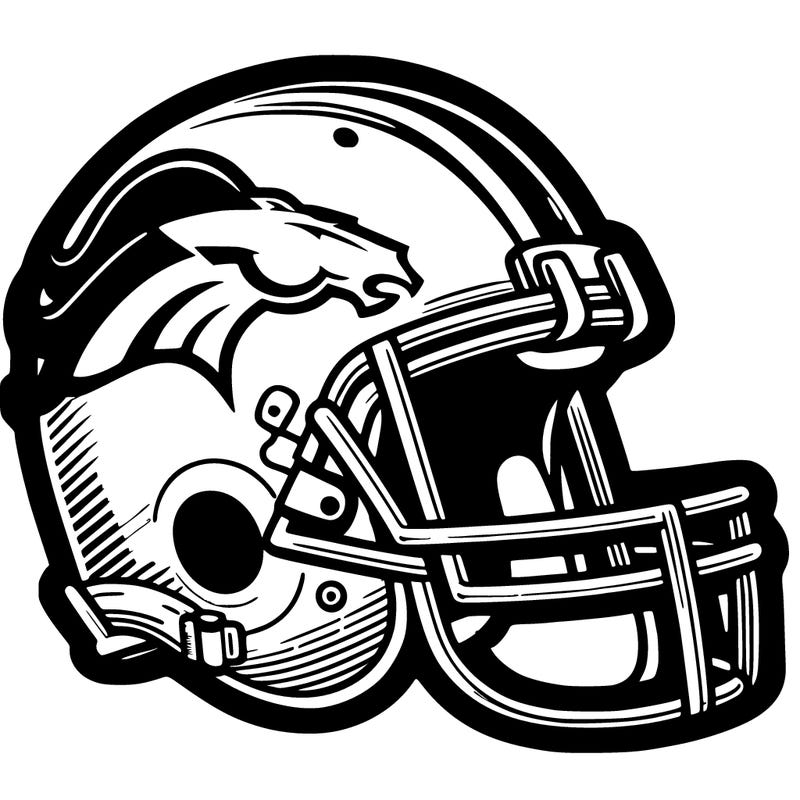 broncos football helmet