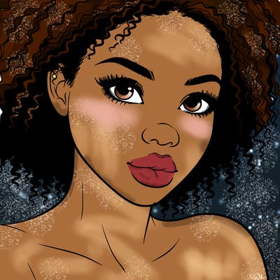 realistic black girl