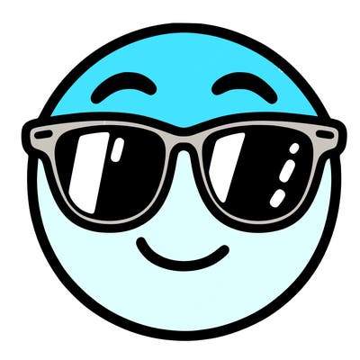 emoji with sunglasses