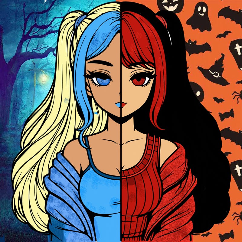 realistic girl split