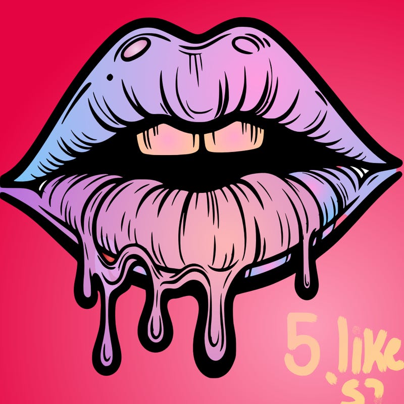 lips that look realistic and drip