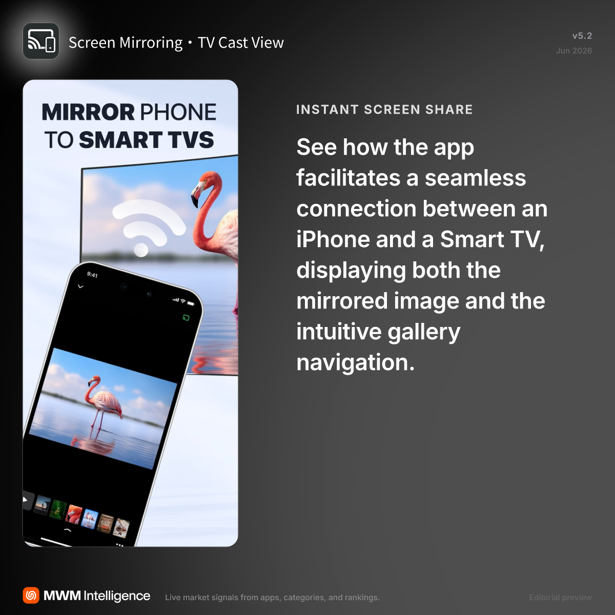 Screen Mirroring・TV Cast View - Utilities App | MWM