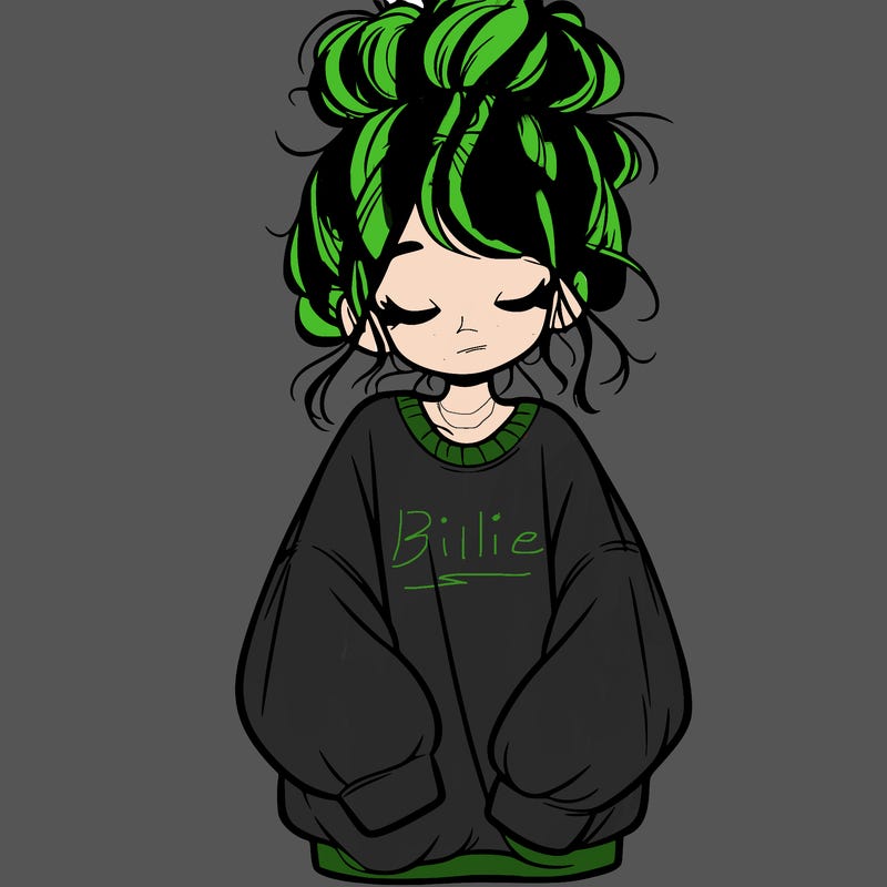 girl with baggy sweatshirt and messy bun