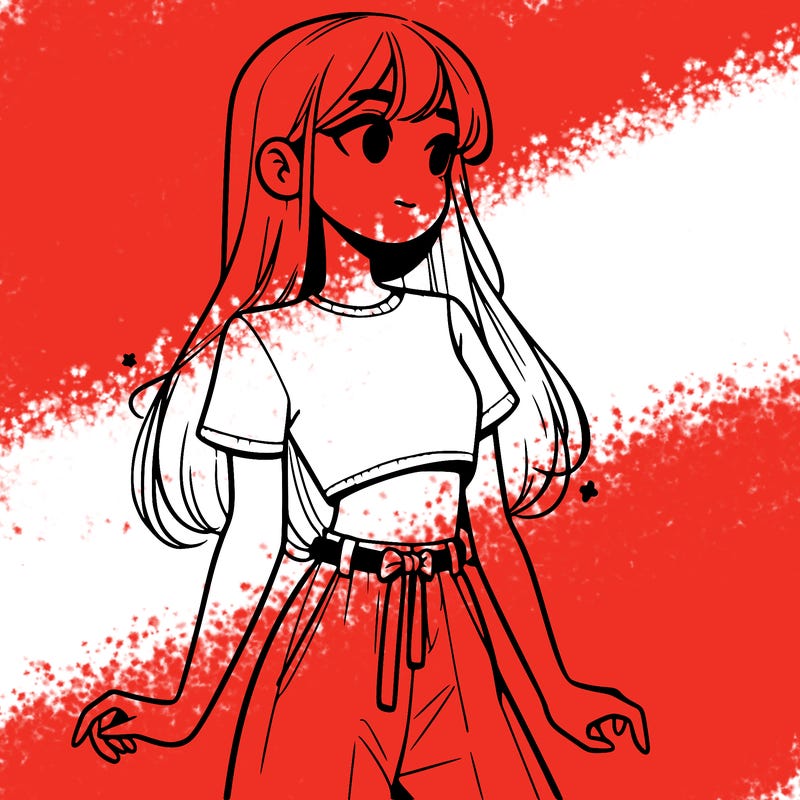 girl in a cute crop top