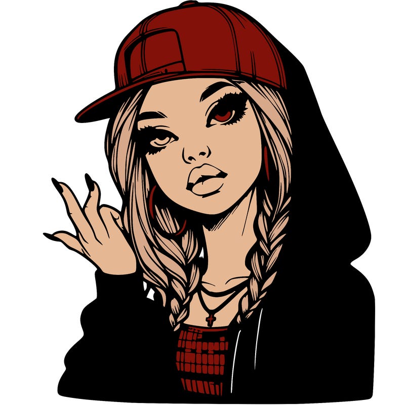 realistic hip hop girl