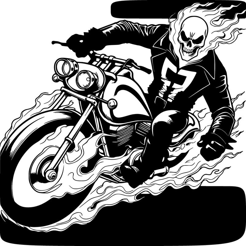 realistic ghost rider