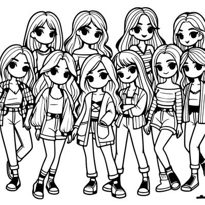 group of girls