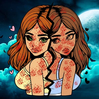 realistic girl split