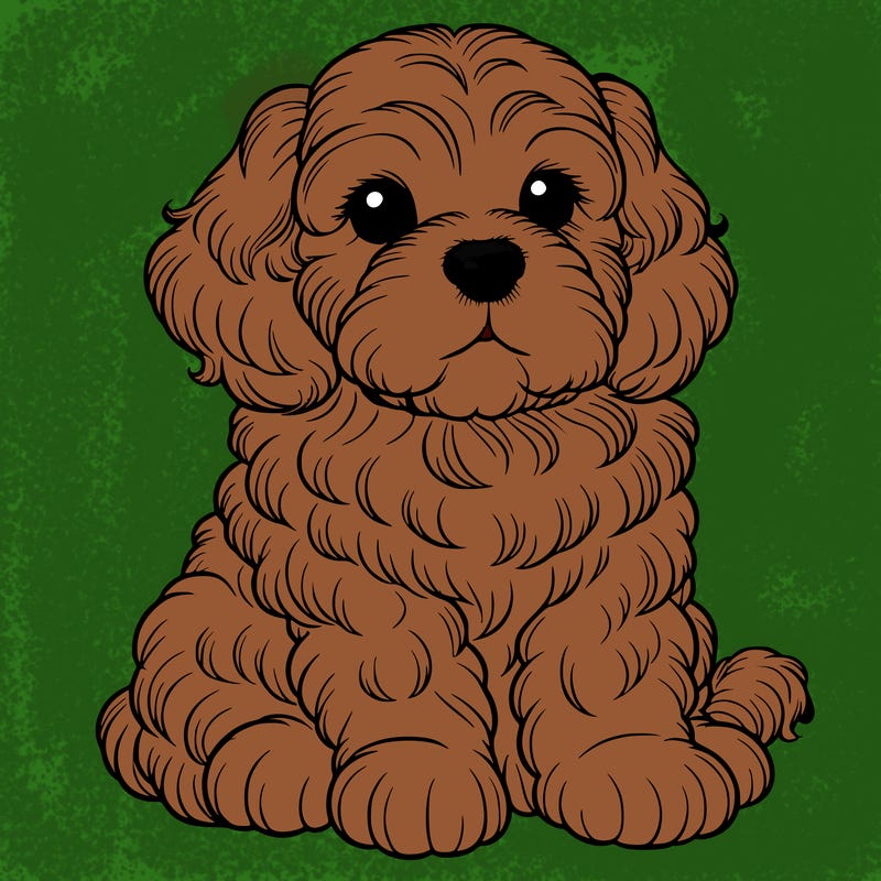 realistic puppy cava poo