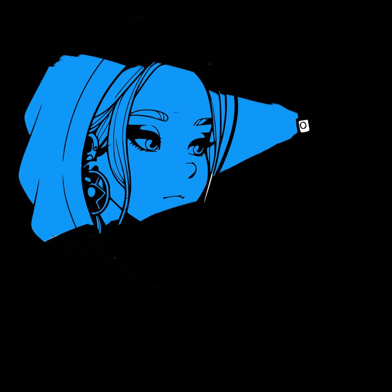 a realistic girl, spray painting