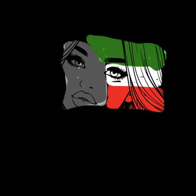 realistic girl with hair on her hair and lips