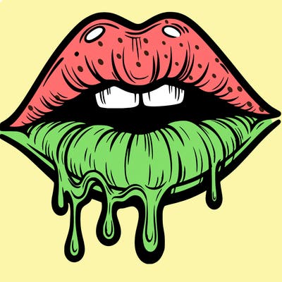 lips that look realistic and drip