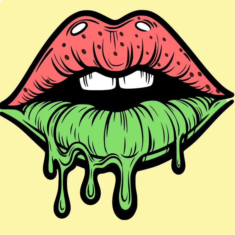 lips that look realistic and drip