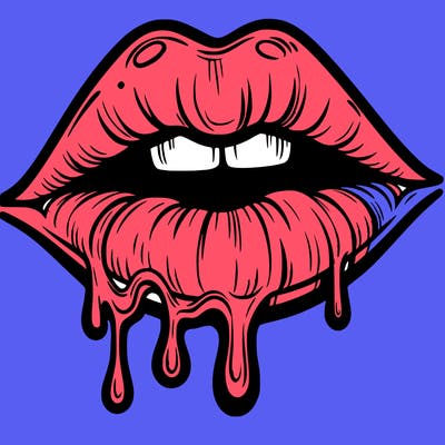 lips that look realistic and drip