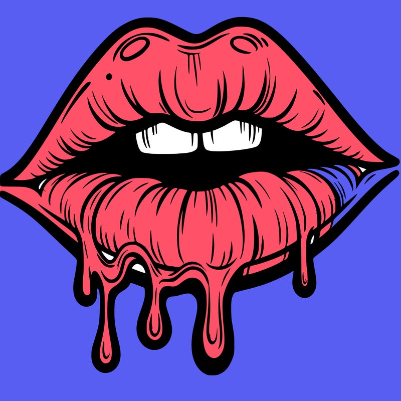 lips that look realistic and drip